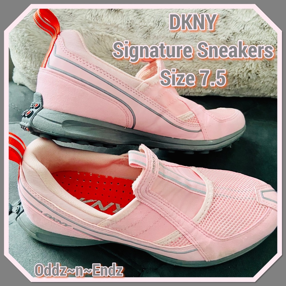 FINAL PRICE MARKDOWN!/DKNY Signature Pink Sneakers/Size 7.5